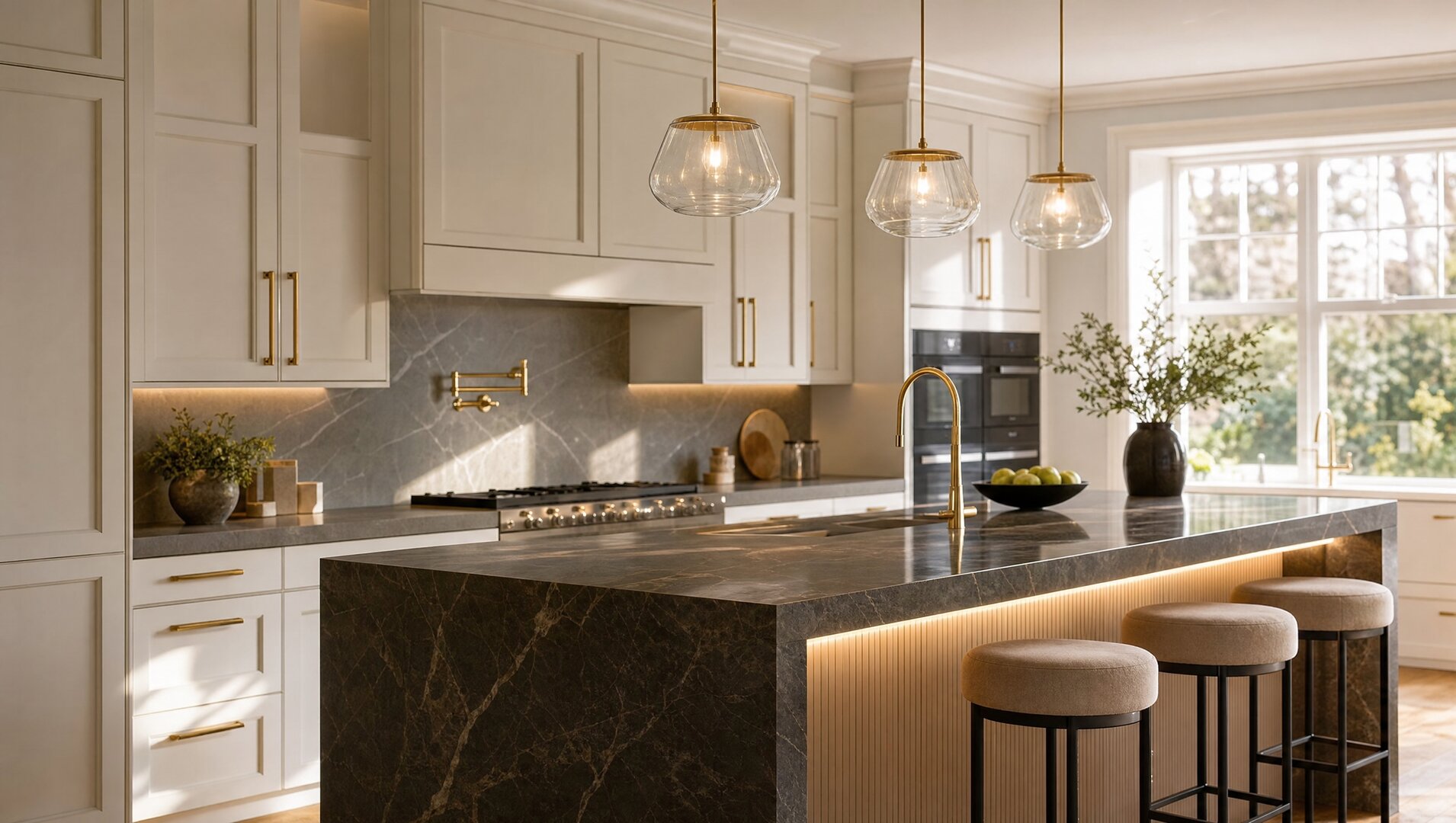 Luxury kitchen in a Melbourne townhouse development